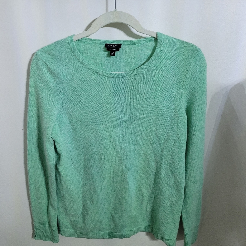 Talbots Mint Green Crewneck Sweater